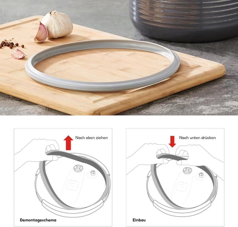 SJDOFU Nyomásfőző tömítőgyűrű 22 cm-es cserealkatrész