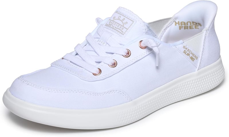 Skechers Hands Free Slip-ins Bobs Skip Cute B Cute Sweet Sneaker Női Fehér, 39.5 EU széles