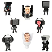 SKIBIDI TOILET Kolekcionarska figura iznenađenja - Službena kolekcionarska serija - Misteriozne figure od 4,5 inča za djecu 6