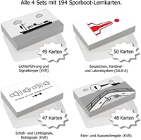 Skippercards Teljes Csomag - 194 Sportcsónak Tanulókártya Tengeri Jelzések és Szabályok 2