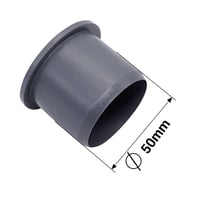 SKIR'CO Koncová krytka na potrubie 50 mm, plastová zátka na rúry, uzáver, tesnenie na odpadové potrubie, 2 ks 3
