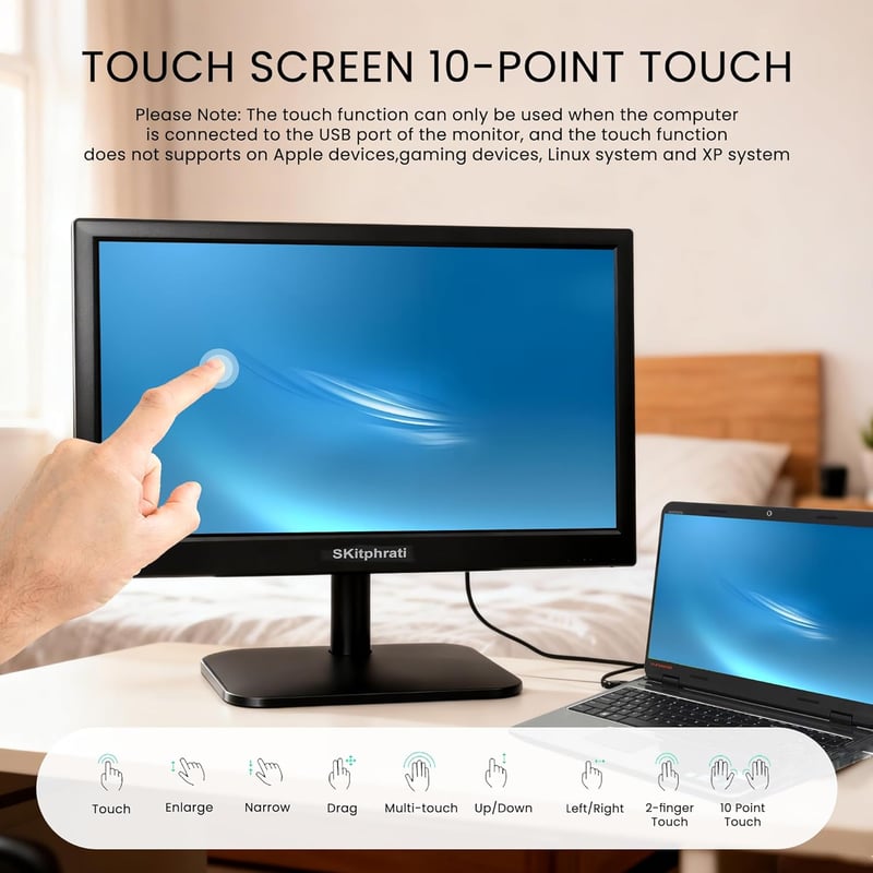SKitphrati 15,6" érintőképernyős monitor 1080P Full HD