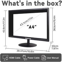 SKitphrati 17 hüvelykes PC monitor 1440x900 HDMI VGA csatlakozóval, 75Hz, 5ms válaszidő 7