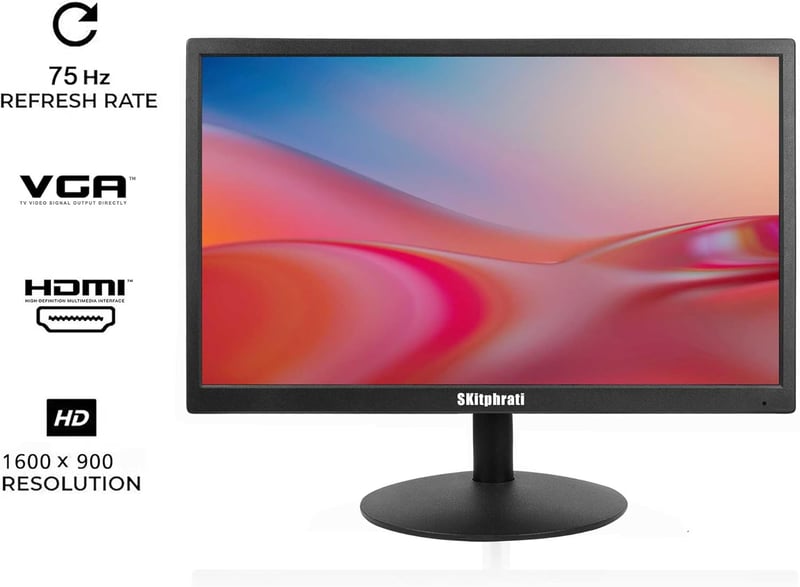 SKitphrati 20" üzleti monitor 1600x900 HDMI VGA 75Hz fekete