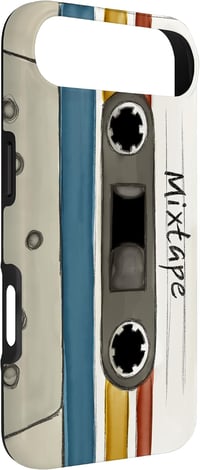 SkizzenMonster iPhone Air retro kazetta mintás tok - vízfesték 2