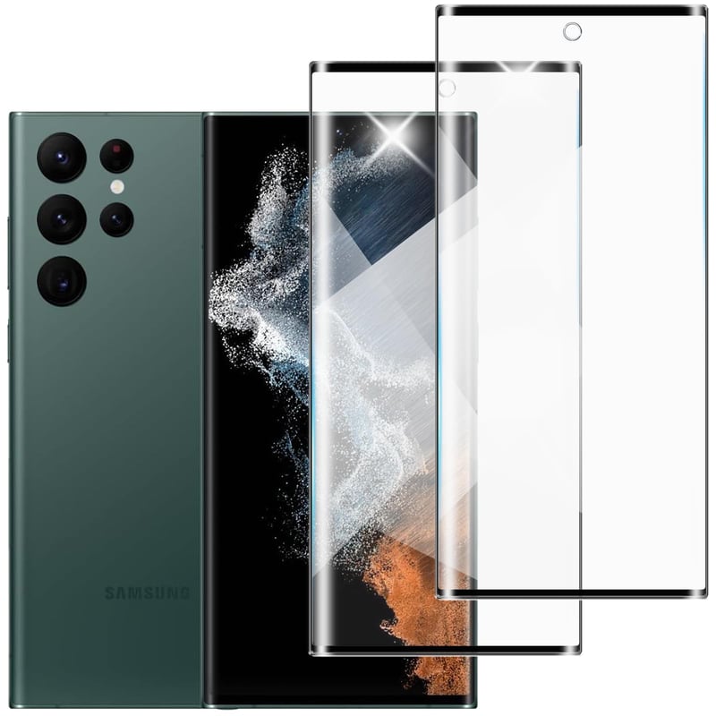 Ochranné tvrdené sklo na displej Samsung Galaxy S22 Ultra - priehľadné - 2 ks