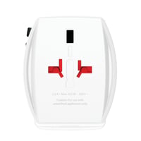 Adaptor de călătorie universal SKROSS MUV USB AC45PD cu cablu USB-C (160 cm) - 2 poli, port USB-C 45W + USB, pentru laptop, tabletă, smartphone 3
