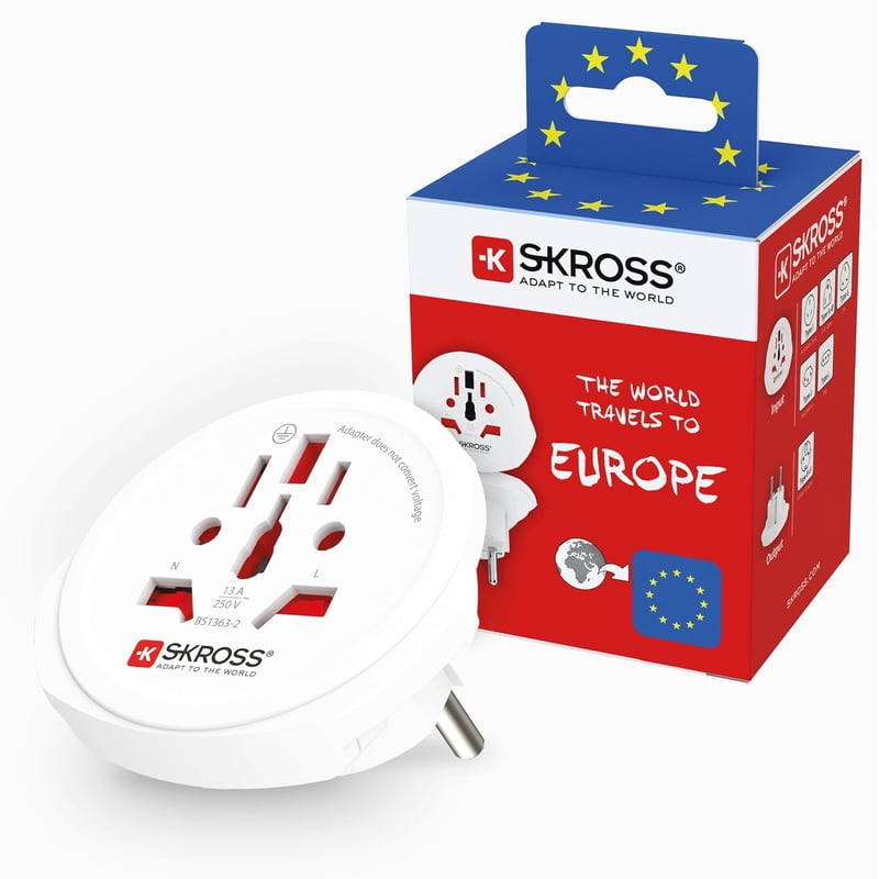 SKROSS World to Europe utazási adapter