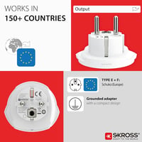 SKROSS World to Europe utazási adapter 4