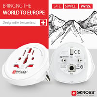 SKROSS World to Europe utazási adapter 2