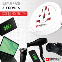 SKROSS World to Europe utazási adapter 5