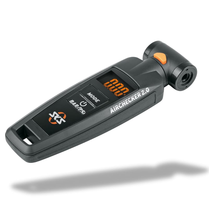 Digitálny merač tlaku vzduchu SKS Germany Airchecker 2.0, kompatibilný s ventilmi AV/SV/ClikValve, manometer na bicykel