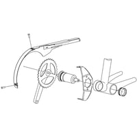 SKS Germany Chainblade 175 mm Kryt reťaze na bicykel čierny – pre prehadzovačku, nastaviteľný profil, nárazuvzdorný plast a hliník 2