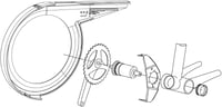 SKS Germany Chainbow kerékpár láncvédő - fekete - 158 mm 2