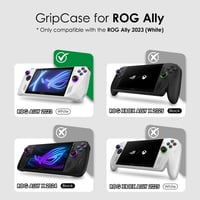 Skull & Co. GripCase Ally ROG Ally védőtok textúrált fogással és állvánnyal - Frosted Clear 3