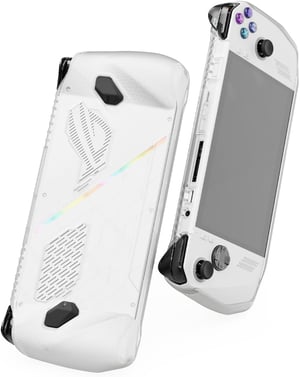 Skull & Co. GripCase Ally ROG Ally védőtok textúrált fogással és állvánnyal - Frosted Clear