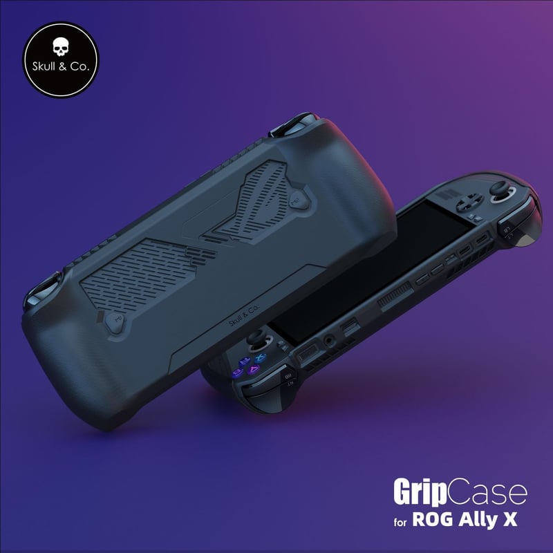 Skull & Co. GripCase Ally ROG Ally X védőtok textúrált fogással fekete - Black