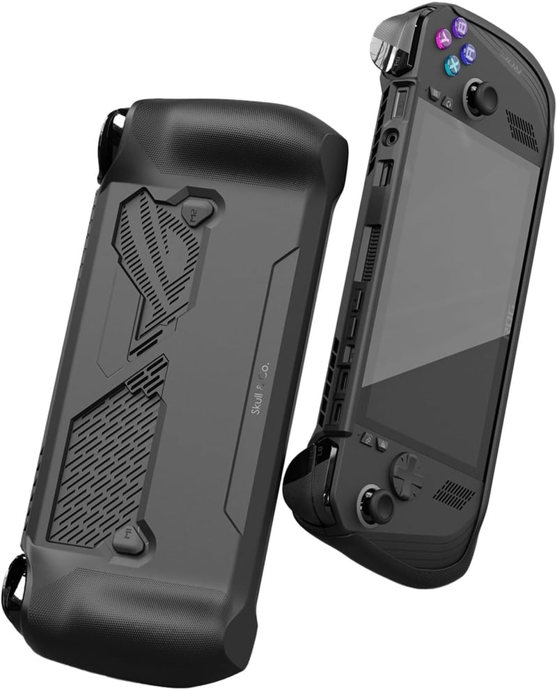 Skull & Co. GripCase Ally ROG Ally X védőtok textúrált fogással fekete - Black