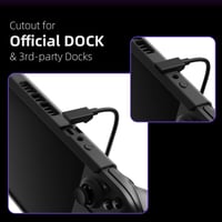 Skull & Co. GripCase SD Steam Deck/OLED védőtok textúrált fogással, állvánnyal, ütésálló - Purple 5
