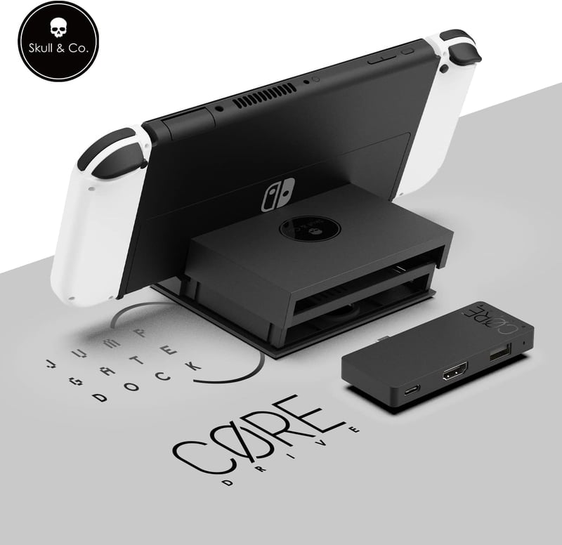 Skull & Co. Jumpgate PRO dokkoló Nintendo Switch OLED-hez, USB hub és HDMI adapter