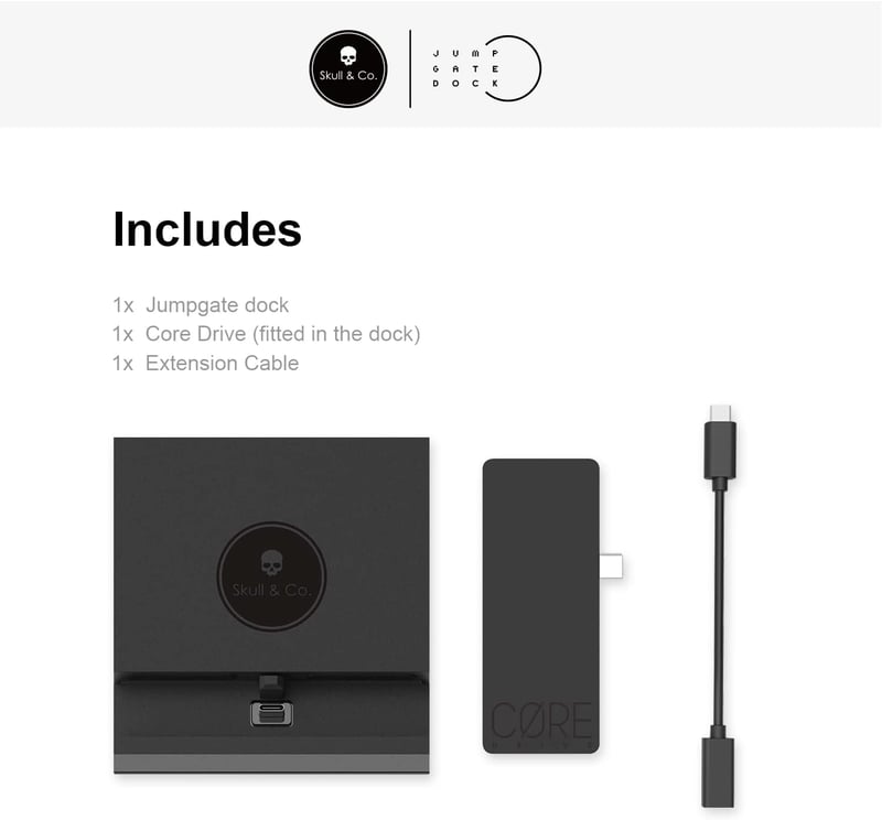 Skull & Co. Jumpgate PRO dokkoló Nintendo Switch OLED-hez, USB hub és HDMI adapter