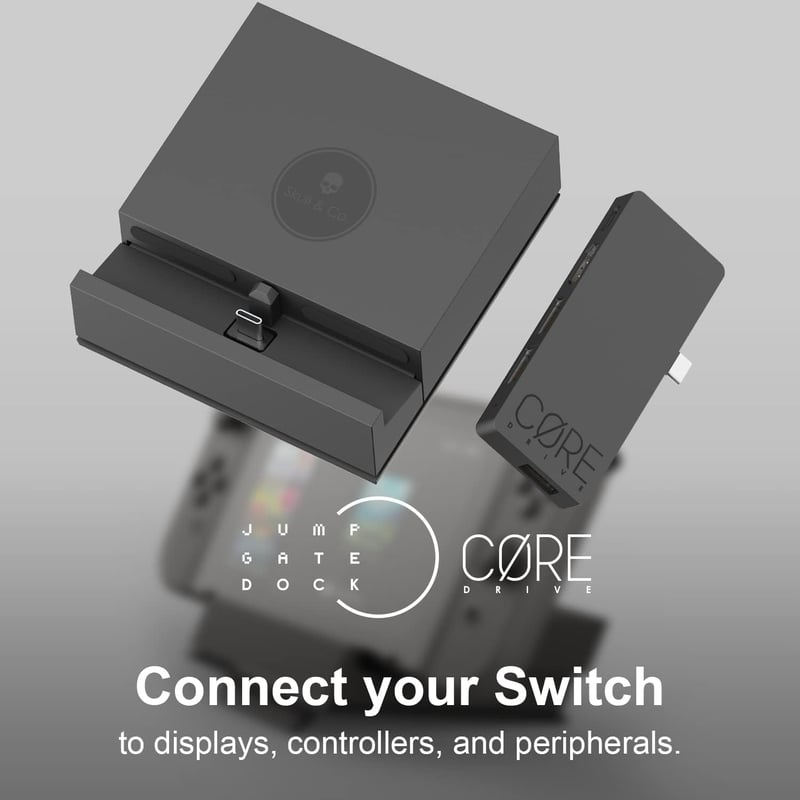 Skull & Co. Jumpgate PRO dokkoló Nintendo Switch OLED-hez, USB hub és HDMI adapter
