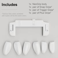Skull & Co. NeoGrip Nintendo Switch OLED és Standard Védőtok Cserélhető Fogantyúkkal - NeoGrip Only, NeoGrip Only-OLED White 2