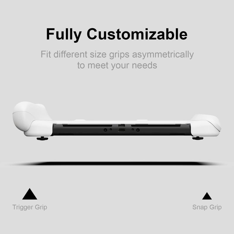 Skull & Co. NeoGrip Nintendo Switch OLED és Standard Védőtok Cserélhető Fogantyúkkal - NeoGrip Only, NeoGrip Only-OLED White