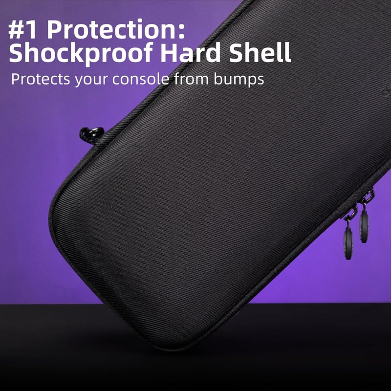 Skull & Co. Steam Deck és OLED hordtáska - Slim kemény védőtok GripCase-hez - Denim