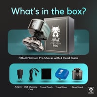 Skull Shaver Pitbull Platinum Pro elektromos borotva férfiaknak vízálló 4