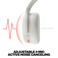 Bezdrôtové slúchadlá cez uši Skullcandy Crusher ANC 2, aktívne potlačenie hluku, multisenzorické basy, 60 hodín výdrže batérie, biele 4