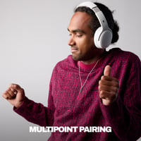 Bezdrôtové slúchadlá cez uši Skullcandy Crusher ANC 2, aktívne potlačenie hluku, multisenzorické basy, 60 hodín výdrže batérie, biele 6