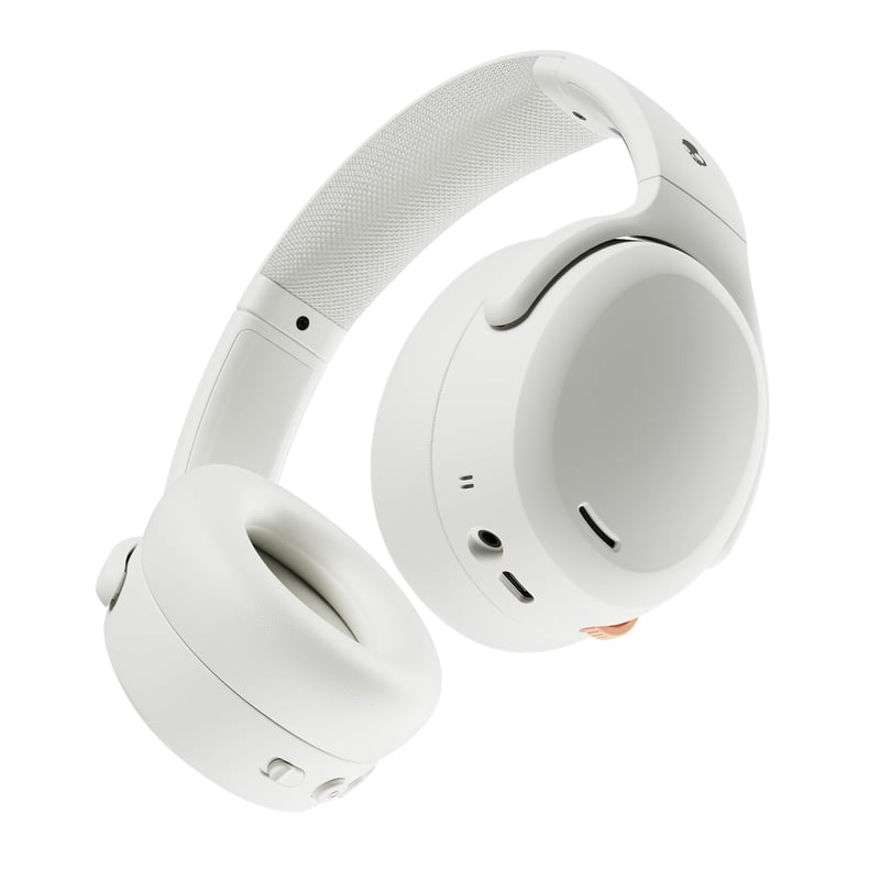 Bezdrôtové slúchadlá cez uši Skullcandy Crusher ANC 2, aktívne potlačenie hluku, multisenzorické basy, 60 hodín výdrže batérie, biele