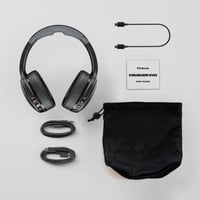 Bezdrôtové Bluetooth slúchadlá Skullcandy Crusher Evo s nabíjacím káblom USB-C, multisenzorické basy, cez uši (Over-Ear), 40-hodinová výdrž batérie – čierne 6