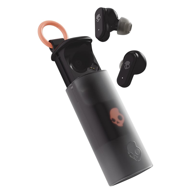 Căști wireless Skullcandy Dime Evo True Black cu microfon, 36 ore autonomie, Bluetooth, compatibile cu iPhone și Android