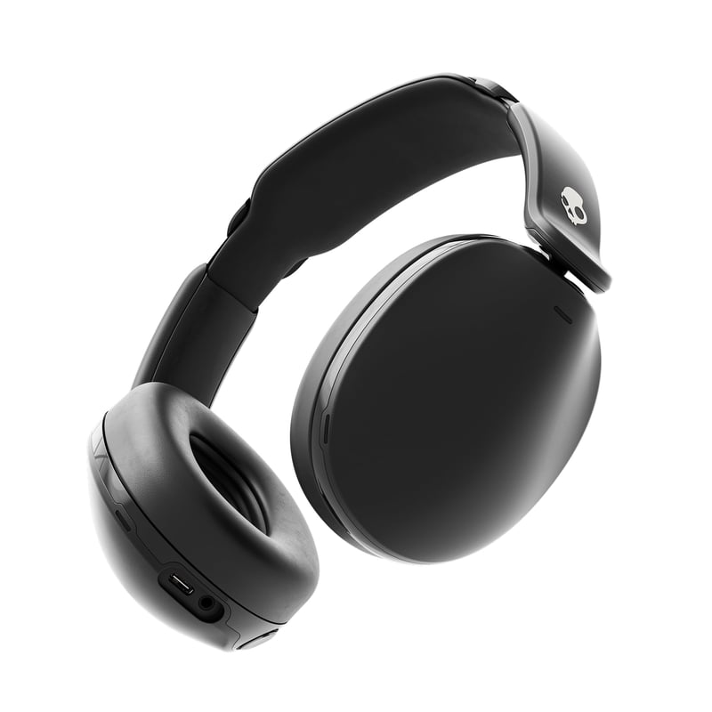 Bezdrôtové slúchadlá Skullcandy Hesh 360 Bluetooth, 100-hodinová výdrž batérie, potlačenie hluku, skladacie, mikrofón, kompatibilné s iPhone a Android, True Black
