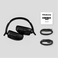 Bezdrôtové slúchadlá Skullcandy Hesh 360 Bluetooth, 100-hodinová výdrž batérie, potlačenie hluku, skladacie, mikrofón, kompatibilné s iPhone a Android, True Black 6