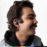 Căști wireless Bluetooth Skullcandy Push Play Active cu microfon, 34 de ore de autonomie a bateriei, mod Stay-Aware, compatibile cu iPhone și Android - True Black/Orange 6