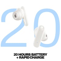 Bezdrôtové slúchadlá Skullcandy Smokin' Buds, 20-hodinová výdrž batérie, odolnosť voči vode IPX4, Bluetooth, mikrofón, kompatibilné s iPhone a Androidom - 3