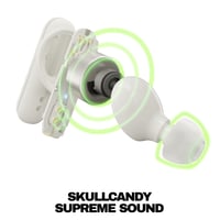 Bezdrôtové slúchadlá Skullcandy Smokin' Buds, 20-hodinová výdrž batérie, odolnosť voči vode IPX4, Bluetooth, mikrofón, kompatibilné s iPhone a Androidom - 6