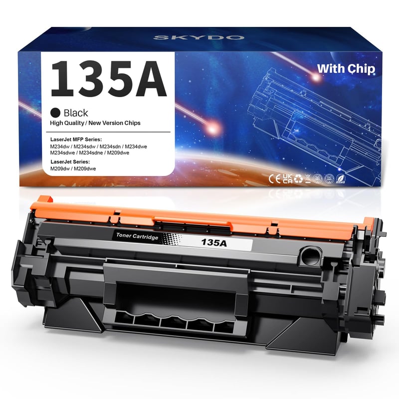 Skydo 135A W1350A čierny toner s čipom, pre tlačiarne HP LaserJet M209dw MFP M234dw M234sdn M234sdw, 1 ks náhradná tonerová kazeta