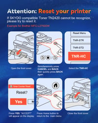 Kompatibilný toner Skydo TN2320 pre tlačiarne Brother TN-2320 TN-2310 MFC-L2700DW L2720DW L2740DW DCP-L2540DN HL-L2300D HL-L2360DN čierny 2 ks 8