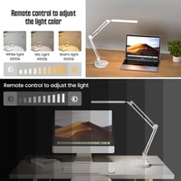 SKYLEO Asztali Lámpa Dimmer Funkcióval - Klippes és Talapzatos LED Asztali Lámpa Szemmentes Védelemmel 2