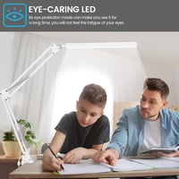 SKYLEO LED asztali lámpa csipesszel - 3 fénymód, 10 fokozat - fehér 6
