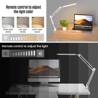 SKYLEO LED asztali lámpa csipesszel - 3 fénymód, 10 fokozat - fehér 3