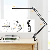 SKYLEO LED Asztali Lámpa Csiptetős 1300 Lm 5 Szín 11 Fényerő Fekete 4