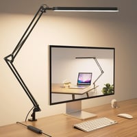 SKYLEO LED Asztali Lámpa Csiptetős 1300 Lm 5 Szín 11 Fényerő Fekete 1