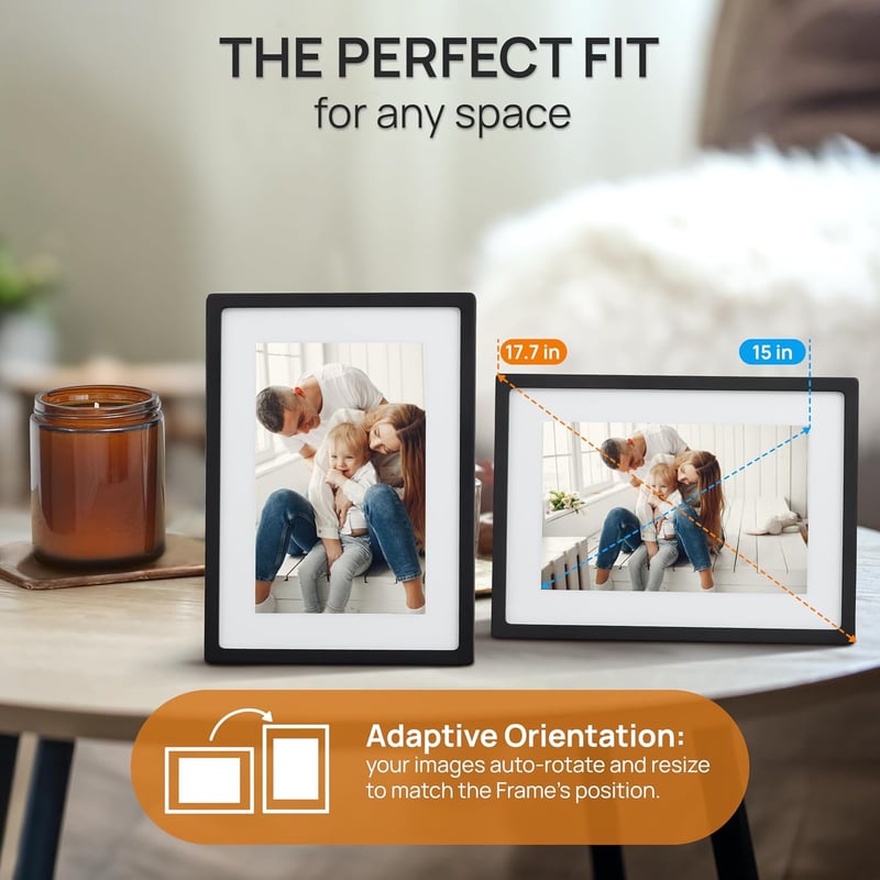 Skylight Frame 15" WiFi Digitális Képkeret Érintőképernyővel és Felhőtárolóval