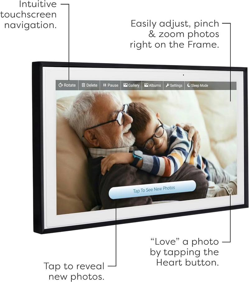 Skylight Frame 15" WiFi Digitális Képkeret Érintőképernyővel és Felhőtárolóval