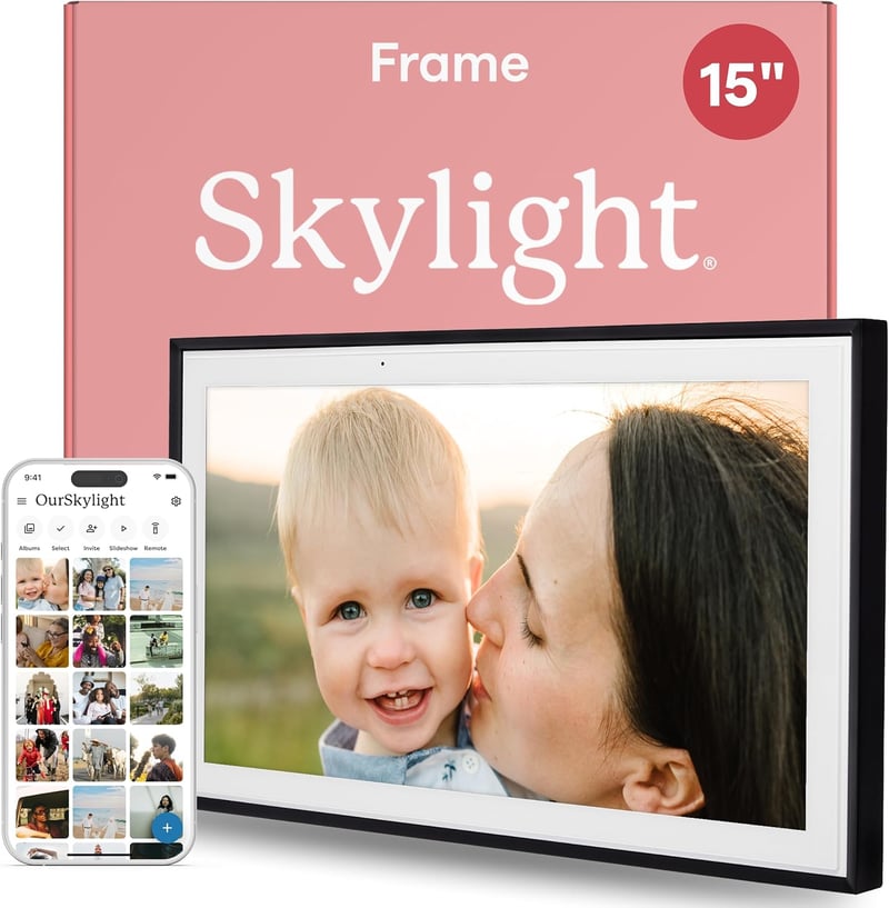 Skylight Frame 15" WiFi Digitális Képkeret Érintőképernyővel és Felhőtárolóval